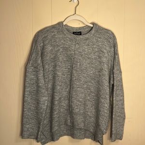 Topshop Grey Sweater with Zippers - 4